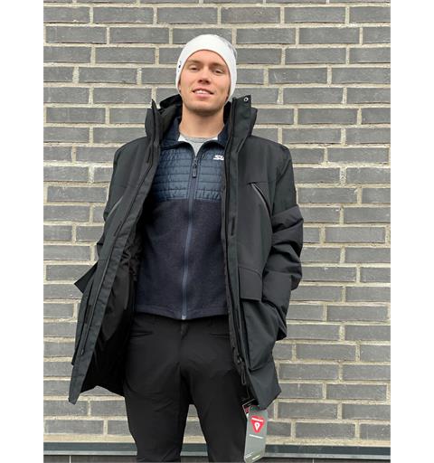 Northug St. Moritz Parka Herre Varm parkas for de kalde dagene Black