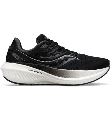 Saucony Herre L&#248;pesko Triumph 20 Mengdesko med god demping Blk/Wht